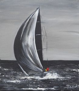 Gemälde, Solitaire - Monde de la voile, V-Trillard