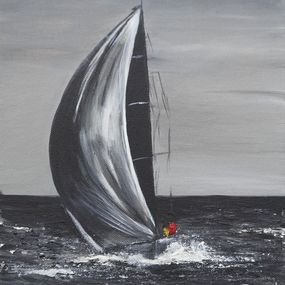 Gemälde, Solitaire - Monde de la voile, V-Trillard