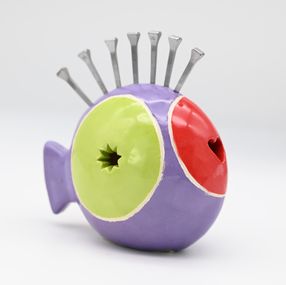 Skulpturen, Ty poisson punk violet, Yannick Le Bloas