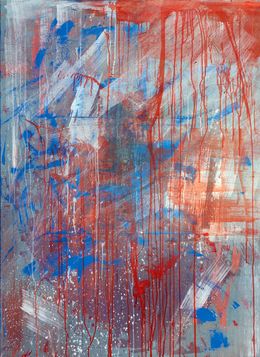 Painting, Red Energy Flows, Menkiv Anatoliy