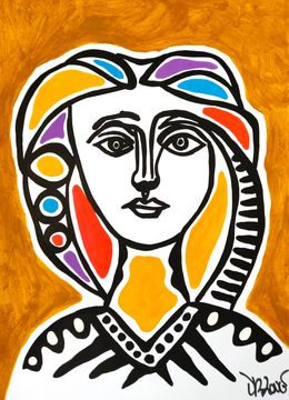 Painting, The woman (a tribute to Picasso), Dr. Love