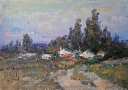 Gemälde, Road to the village, Kovalenko Ivan