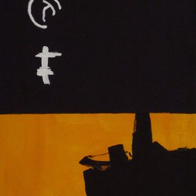 Painting, Noir et doré, Rafael Ruz