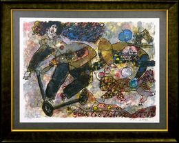 Édition, Lumiere Des Forains (framed hand signed lithograph), Théo Tobiasse
