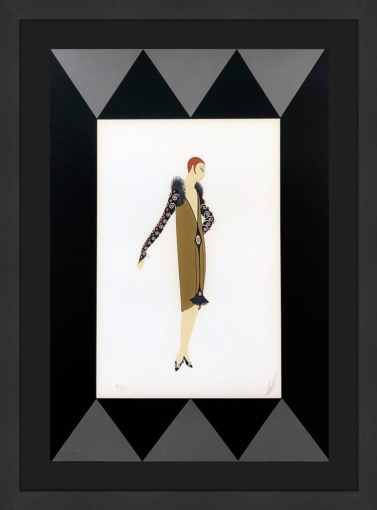 Erte Tirtoff, Manhattan Mary II (framed hand signed serigraph) Erte Tirtoff, Manhattan Mary II (framed hand signed serigraph)