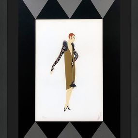 Drucke, Manhattan Mary II (framed hand signed serigraph), Erte Tirtoff