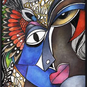 Peinture, Ashami - Territoires habités, relation homme animal, Isaure
