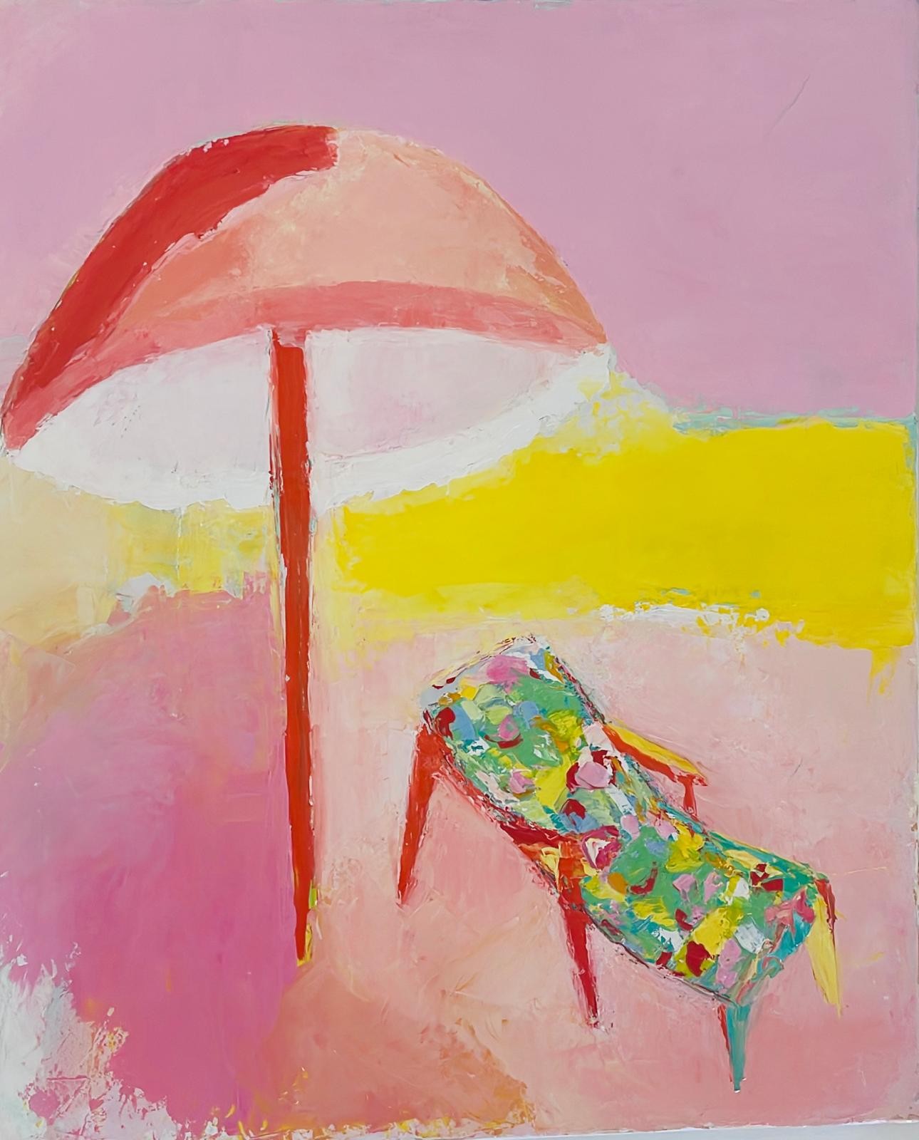 Carinne Hardouin, Parasol et Chaise longue Carinne Hardouin, Parasol et Chaise longue