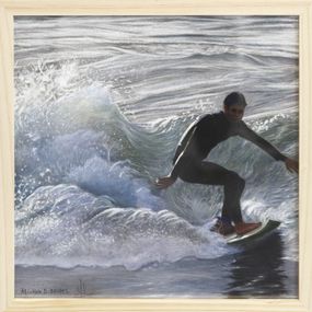 Gemälde, Vive le surf - Série surfeur, Michèle Duretête-Brodel