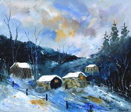 Painting, Time for a cosy evening, Pol Ledent