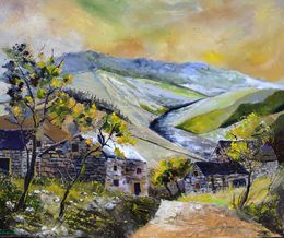 Painting, Spring in the valley, Pol Ledent