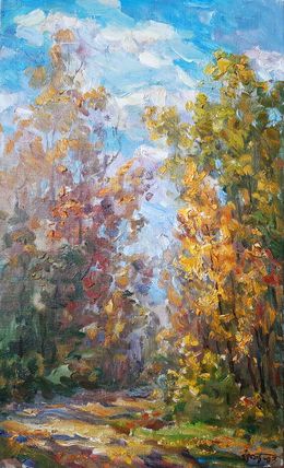 Painting, Sunny day in the forest, Kovalenko Ivan