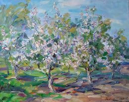 Painting, Trees bloom, Kovalenko Ivan