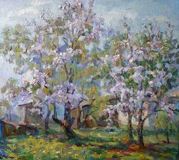 Painting, Trees bloom, Kovalenko Ivan