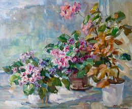 Pintura, Flowers on the window, Kovalenko Ivan