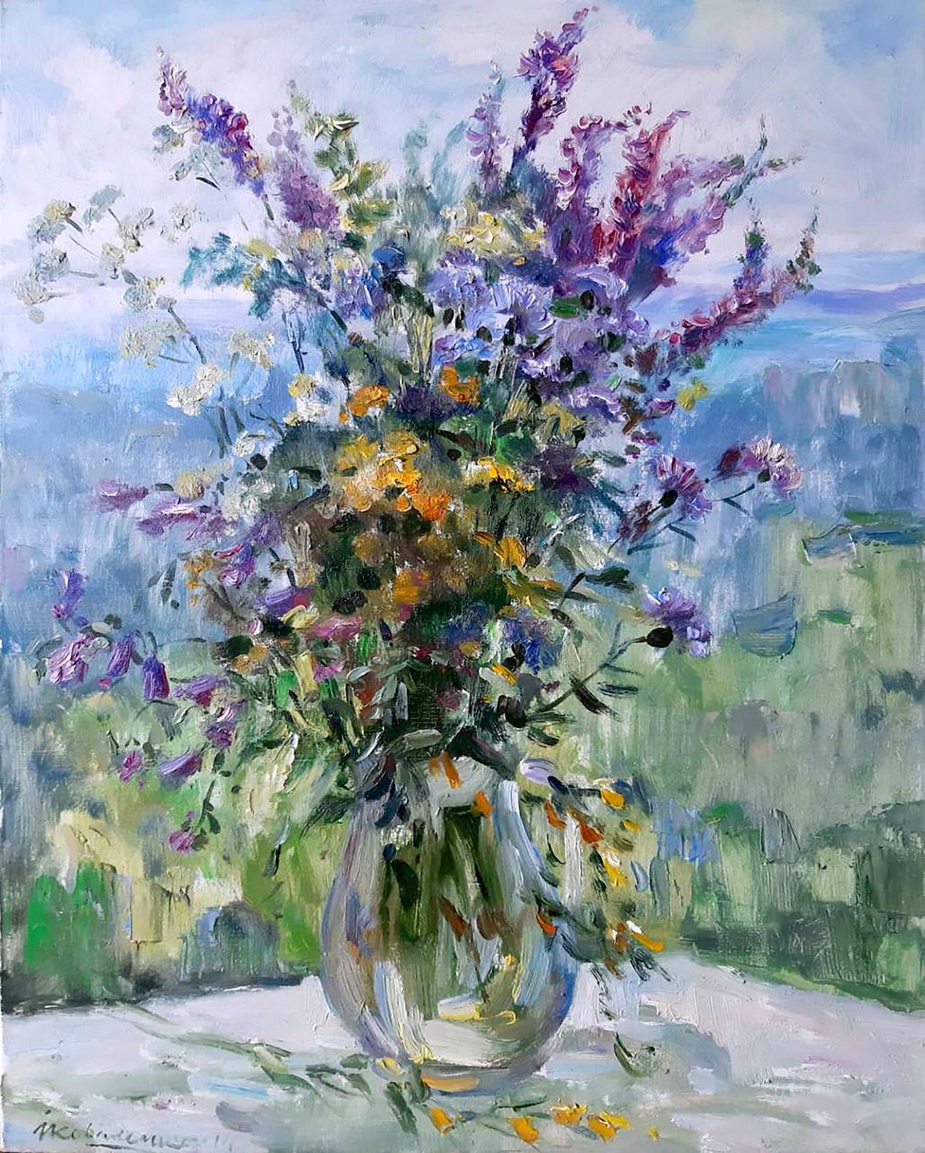 Kovalenko Ivan, Lilacs in a vase Kovalenko Ivan, Lilacs in a vase