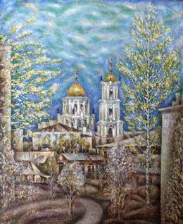 Painting, A glorious city above the Pslo, Shapoval Ivan