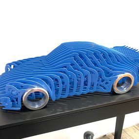 Sculpture, 911 Miami blue, Jean François Piecourt