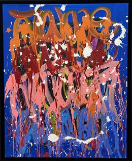 Gemälde, Pitbulls, JonOne