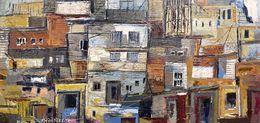 Painting, Patchwork des façades de Beyrouth, Frank De Blok