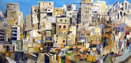 Painting, Beyrouth after Civil War rebuilt, Frank De Blok