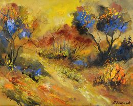Peinture, Autumn in the wood 54, Pol Ledent