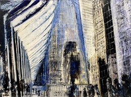 Painting, Subway Station WTC NY, Frank De Blok