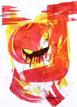 Painting, Red Lines of Delight (Metaphysics series), Menkiv Anatoliy