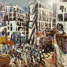 Gemälde, Aleppo perdant la guerre civile, Frank De Blok