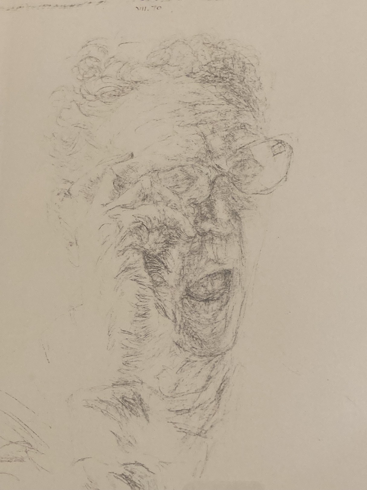 Avigdor Arikha, Portrait de Samuel Beckett Avigdor Arikha, Portrait de Samuel Beckett
