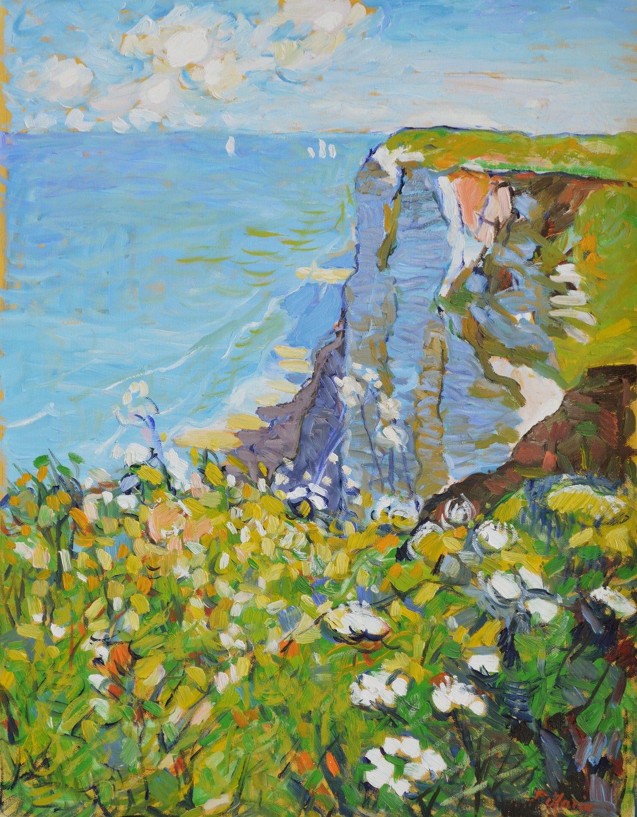 Patrick Marie, En haut des falaises de Dieppe Patrick Marie, En haut des falaises de Dieppe