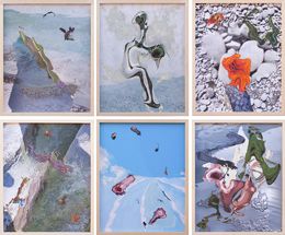 Peinture, Set of 6 Paintings. From the Medium - Screen Time series, Rodrigo Etem