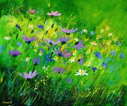 Peinture, Wild flowers, Pol Ledent