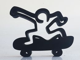 Skulpturen, Mini skater Haring black, SpyDDy