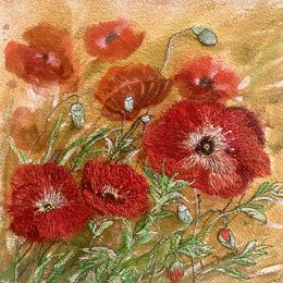 Gemälde, Scarlet poppies, Ann Dunbar