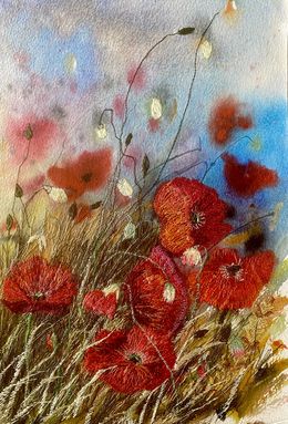 Gemälde, Poppy peace, Ann Dunbar