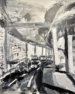 Gemälde, City Highways, Frank De Blok