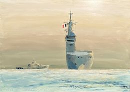Gemälde, Le Mistral au large de Toulon, Frank De Blok