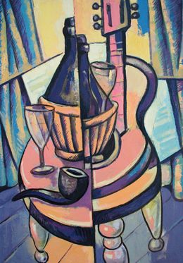 Painting, Cubistic Composition, Rumen Sazdov
