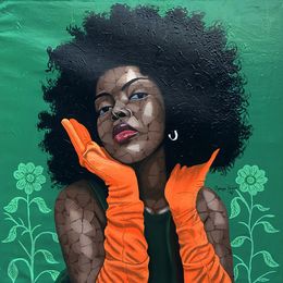 Painting, Expectation 1, Oyeleye Feranmi