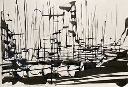 Fine Art Drawings, Marina, Frank De Blok