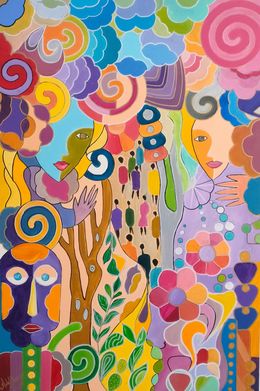 Painting, The joy of living, Adel Barnat