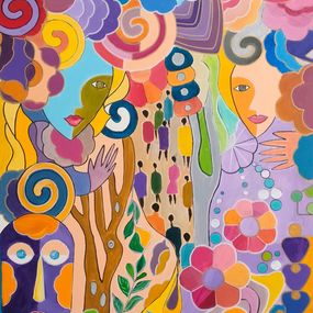 Gemälde, The joy of living, Adel Barnat
