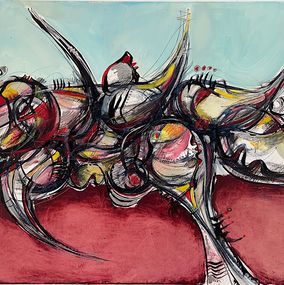 Painting, The Role of Emotions in Creativity I, Gor Avetisyan