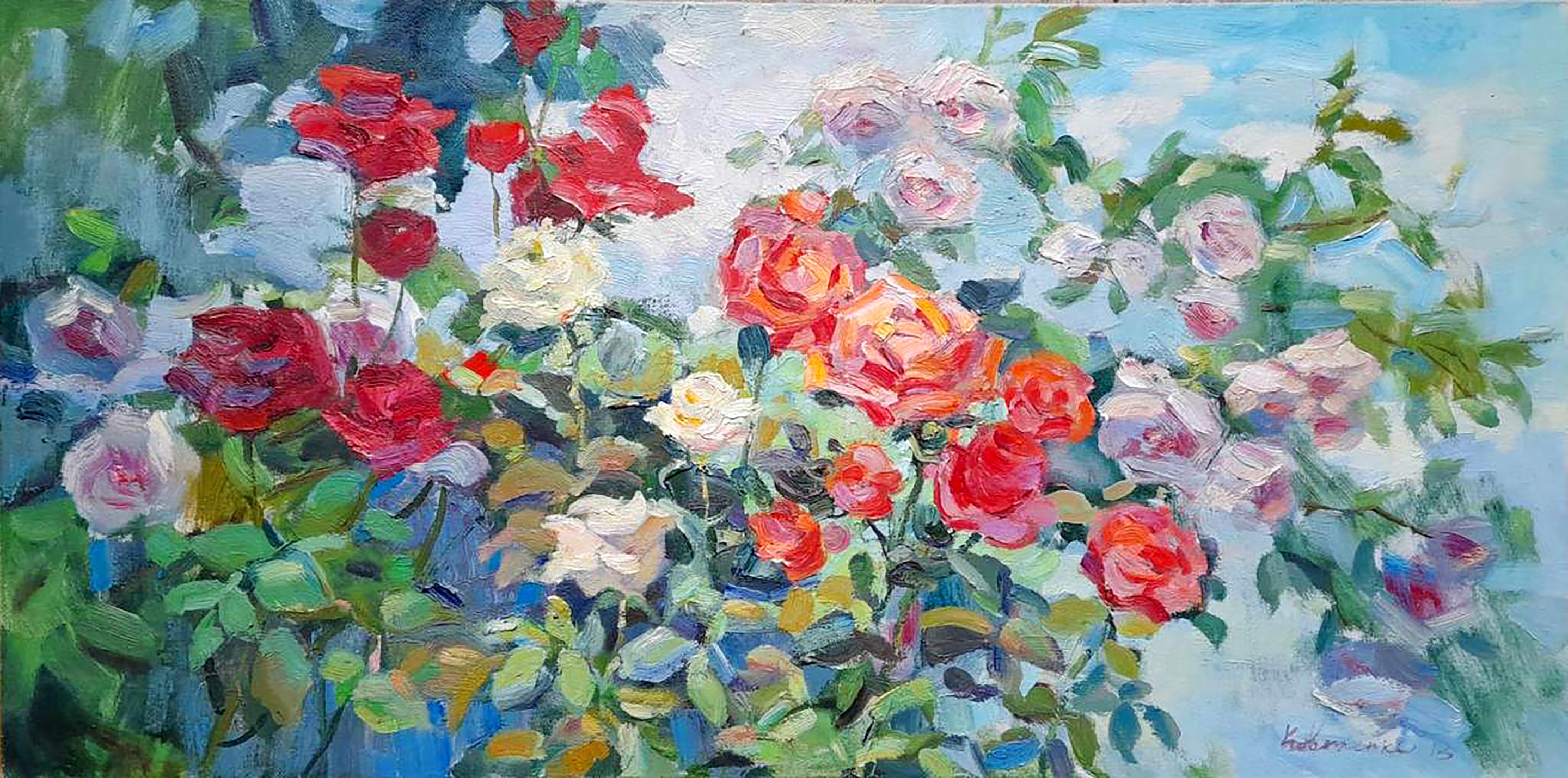 Kovalenko Ivan, Roses in the garden Kovalenko Ivan, Roses in the garden