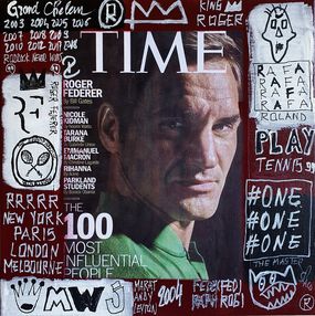 Peinture, Time for Federer street art, Spaco