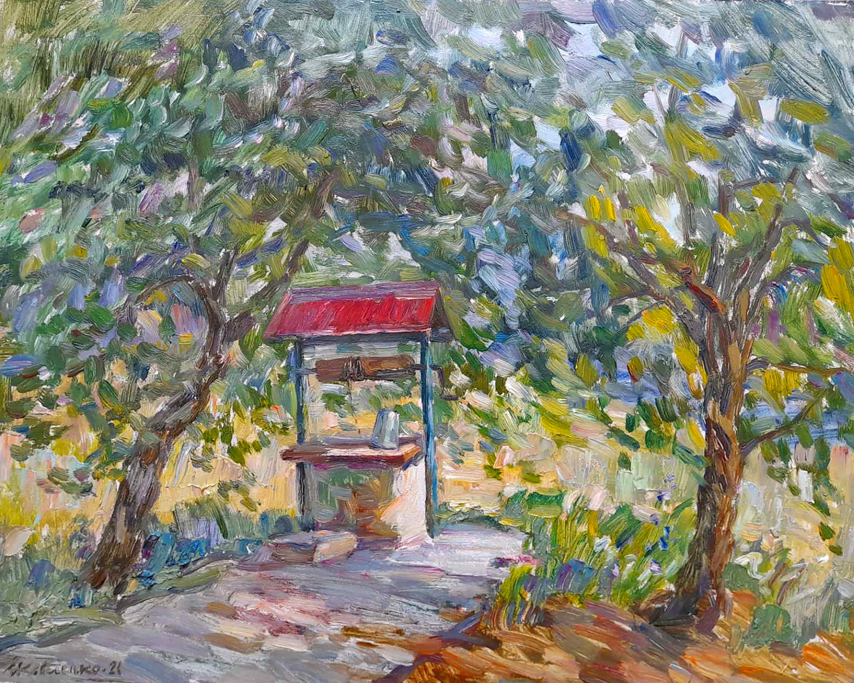 Kovalenko Ivan, Well in the yard Kovalenko Ivan, Well in the yard