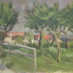 Gemälde, Paysage de campagne, Maurice Sarkissoff