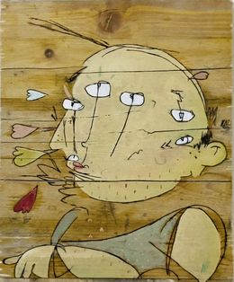 Painting, Friendly Alien #1, Tom Hurel