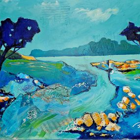 Gemälde, Et au milieu coule une riviere, Patrick Briere